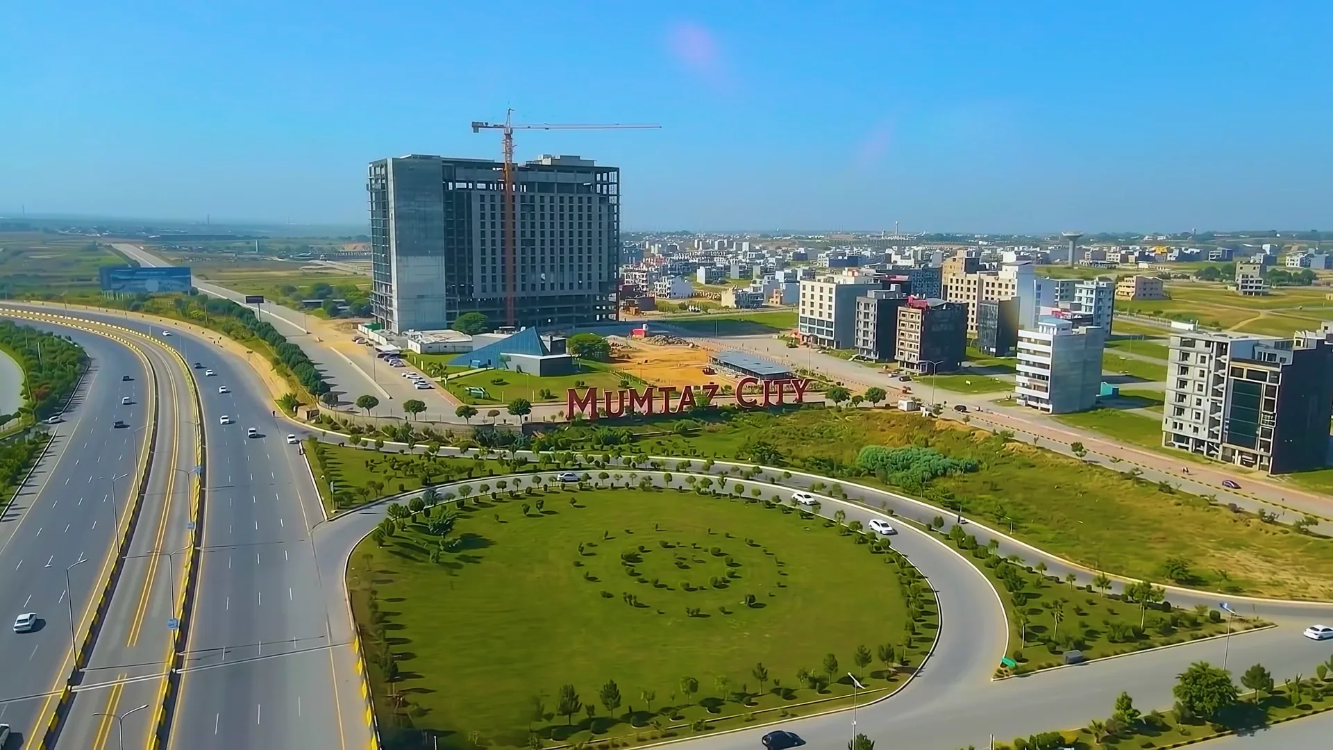 Mumtaz City from the air